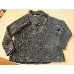 Zeroxposur ladies 1/4‎ zip XL black fleece.